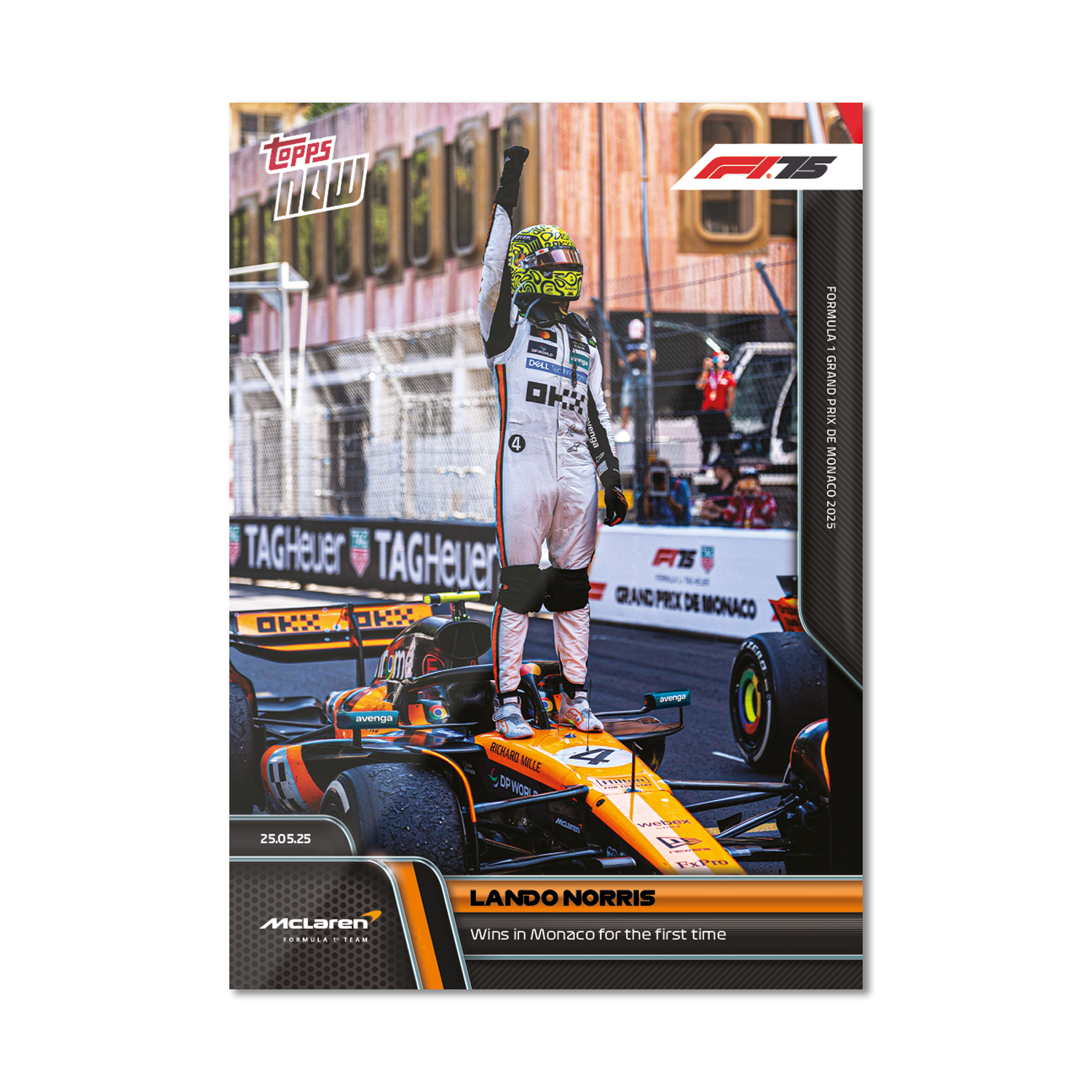 Lando Norris - 2025 Formula 1 Topps NOW - Card 39 - PR: 3926