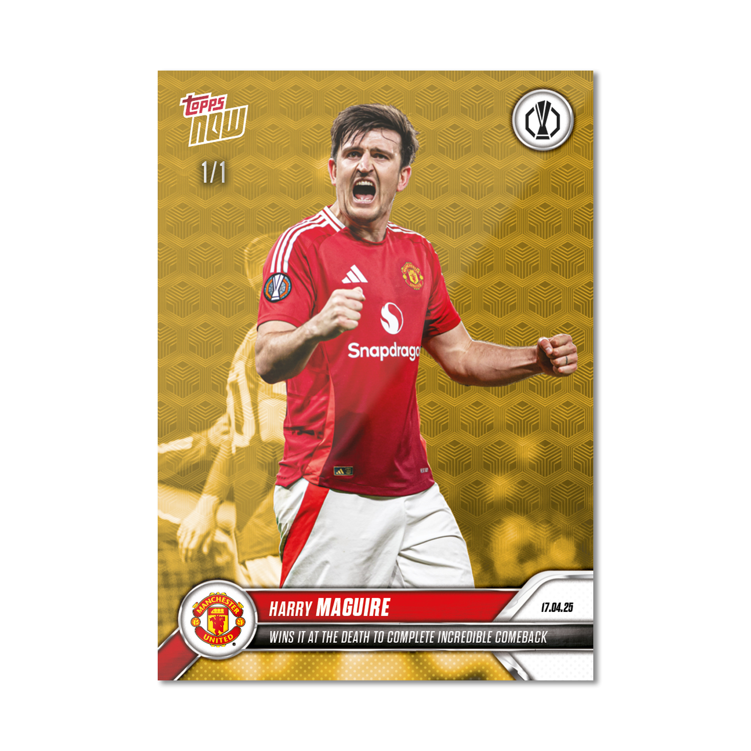 Harry Maguire - 2024-25 UEL Topps NOW Card 29 - PR: 714 - Image 2