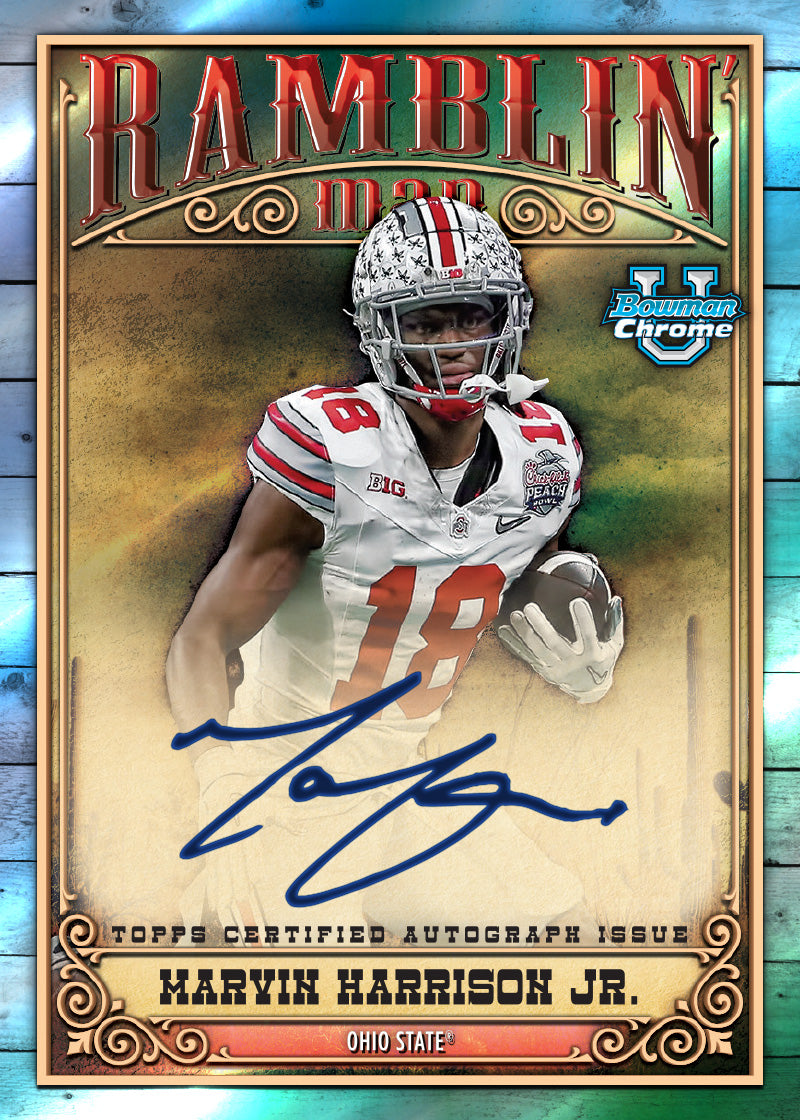 2023 Bowman University Chrome Football - HTA Box - Image 9