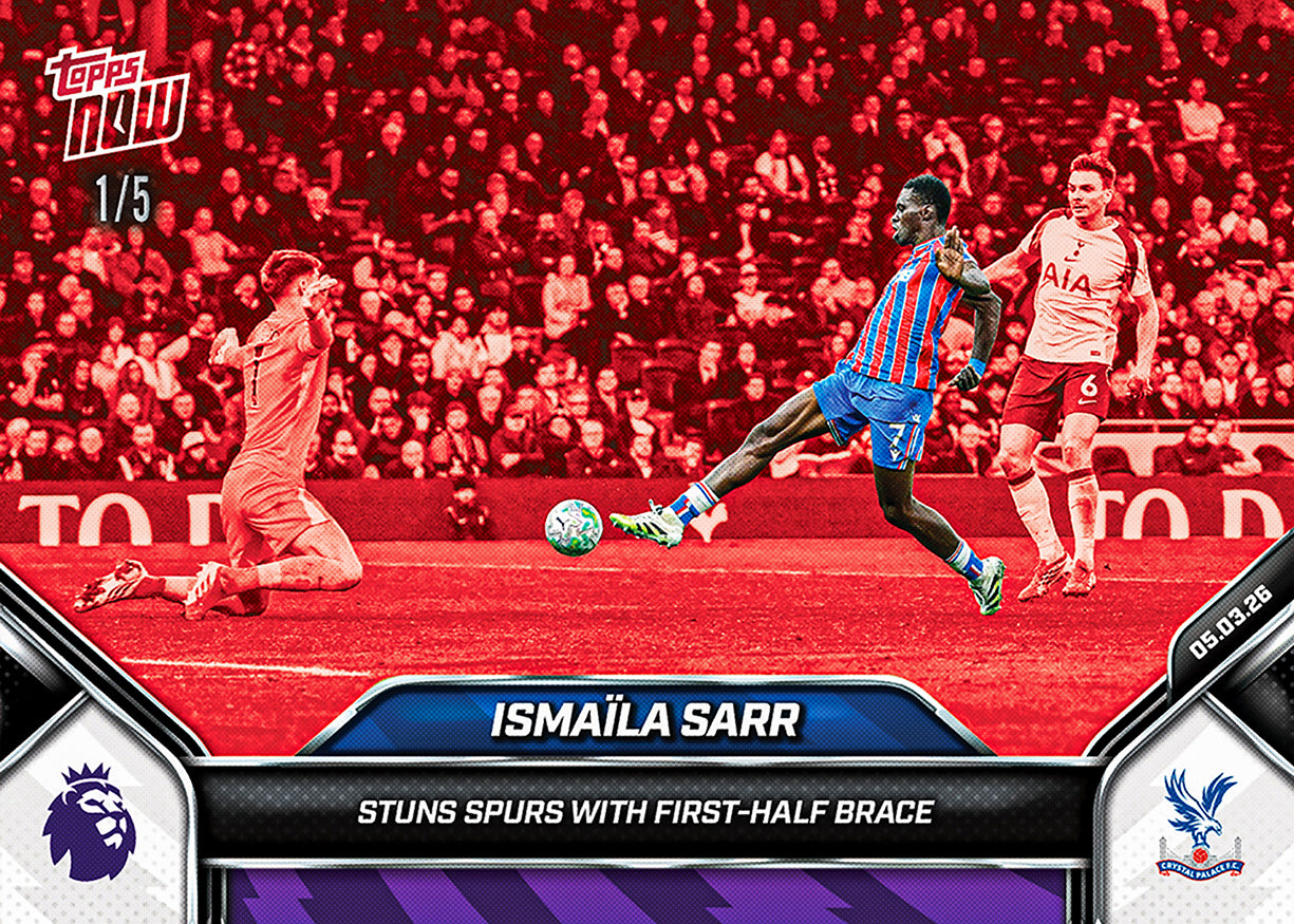 Ismaïla Sarr - 2025-26 Premier League Topps NOW - Card 155 - PR: 184 - Image 3