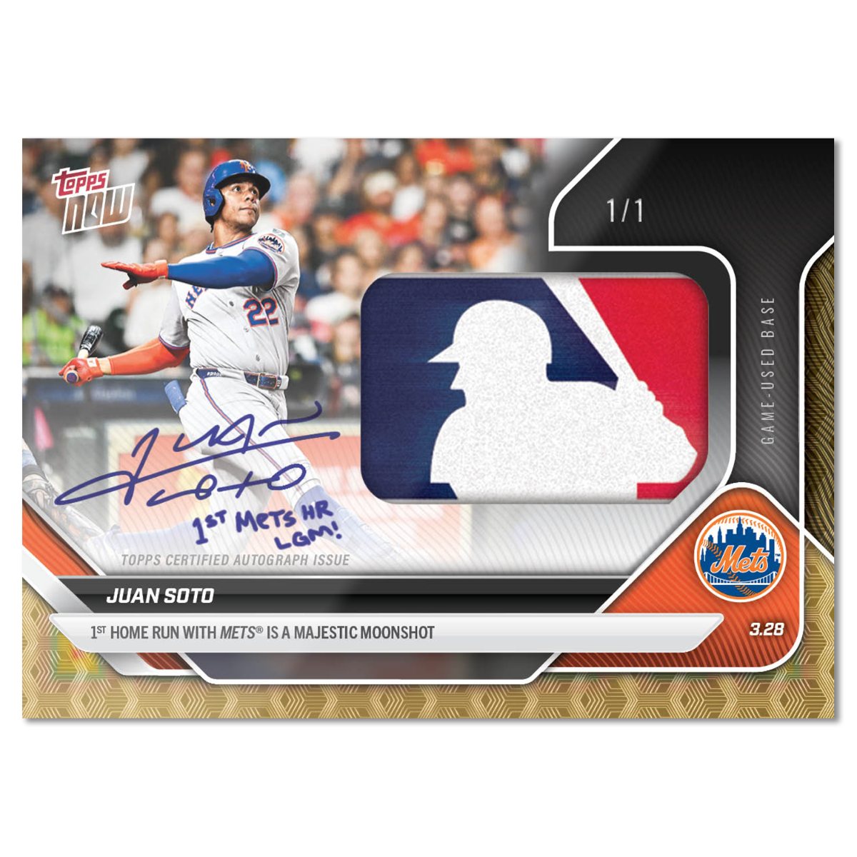 Juan Soto - 2025 MLB Topps NOW - Card 17 - LOOK FOR RELICS and AUTO-RELICS - PR: 10,738 - Image 3