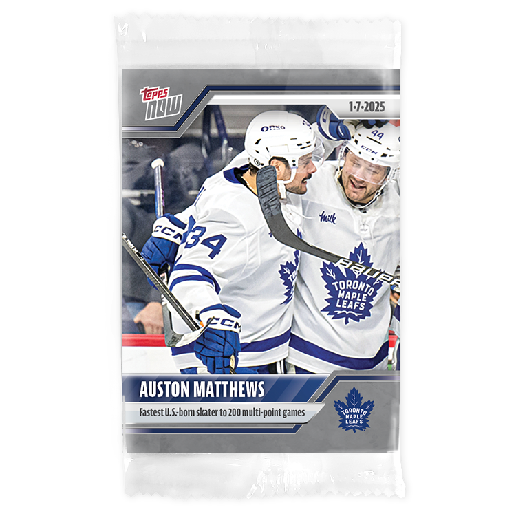 Auston Matthews - 2024-25 NHL Topps NOW - Sticker 81 - PR: 175