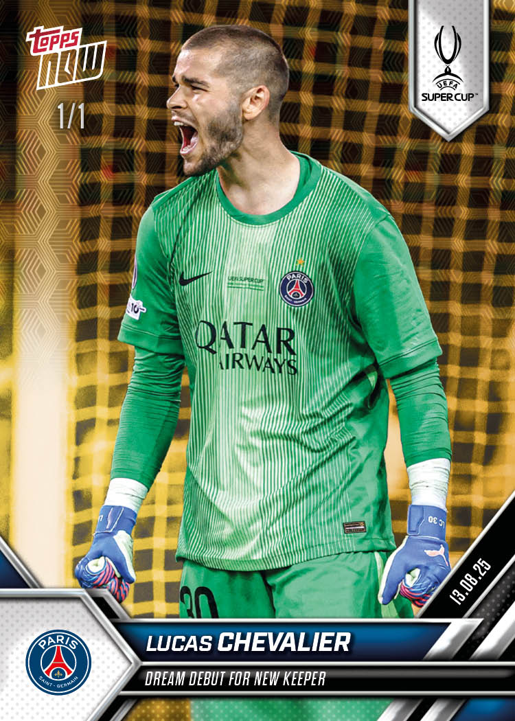 Lucas Chevalier - 2025-26 UCL Topps NOW Card 5 - PR: 261 - Image 2