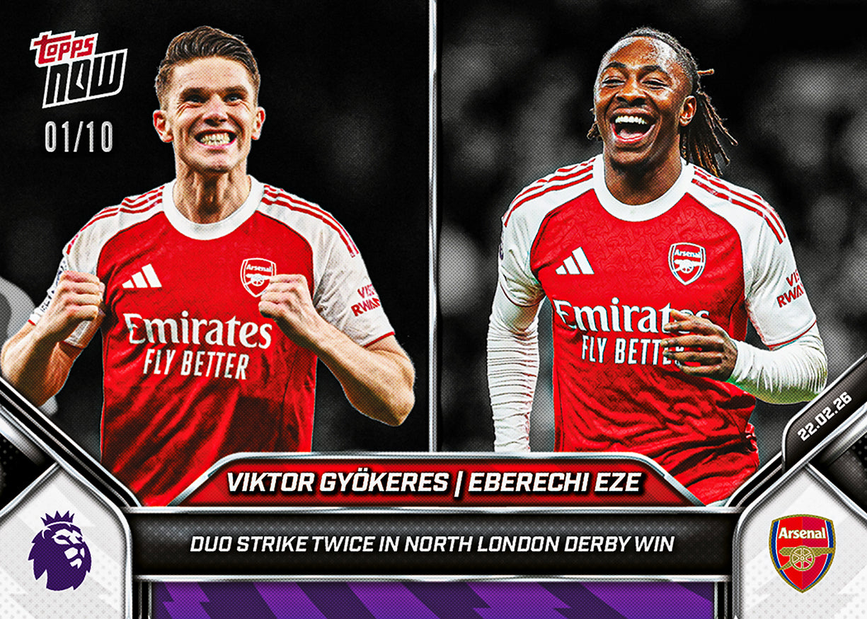 Eberechi Eze / Viktor Gyökeres - 2025-26 Premier League Topps NOW - Card 144 - PR: 1565 - Image 4