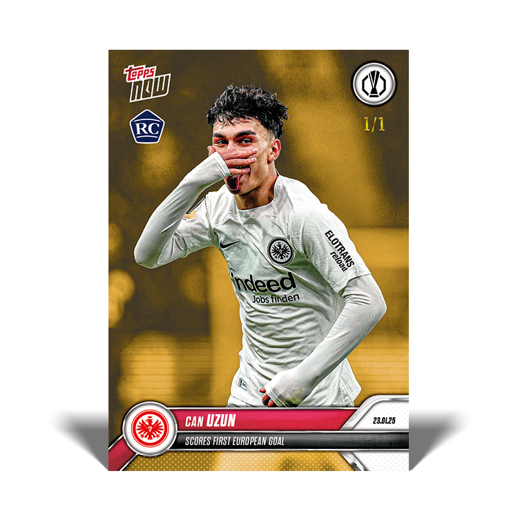 Can Uzun - Scores first European goal - 24/25 UEL Topps NOW Card 14 - PR: 483 - Image 2