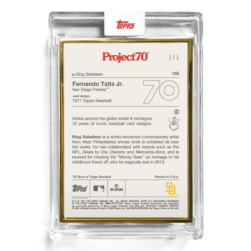 Topps Project70 Card 135 - 1977 Fernando Tatis Jr. by King Saladeen - Print Run: 7076 - Image 5