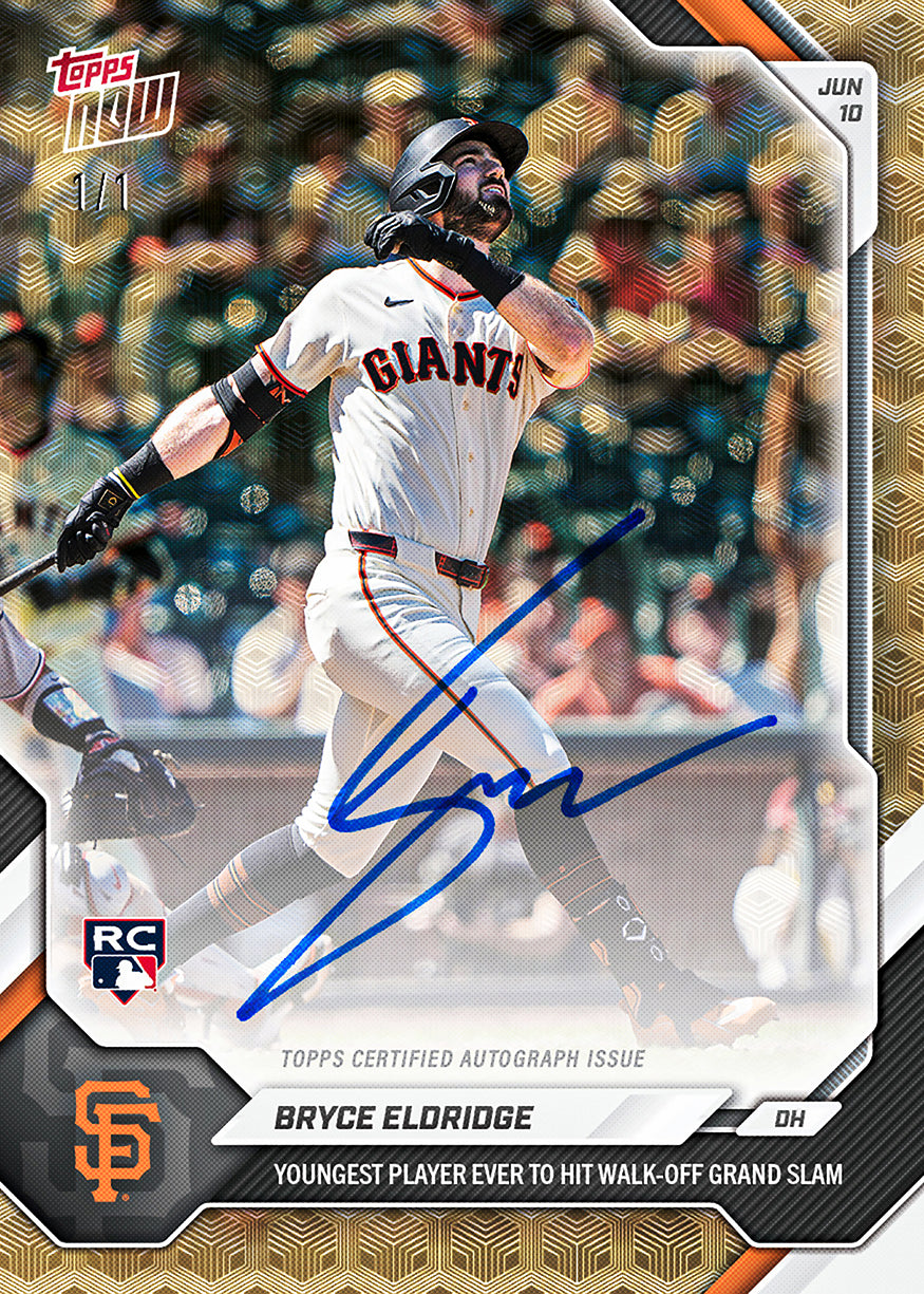 Bryce Eldridge - 2026 MLB Topps NOW - Card 313 - PR: 5379 - Image 2