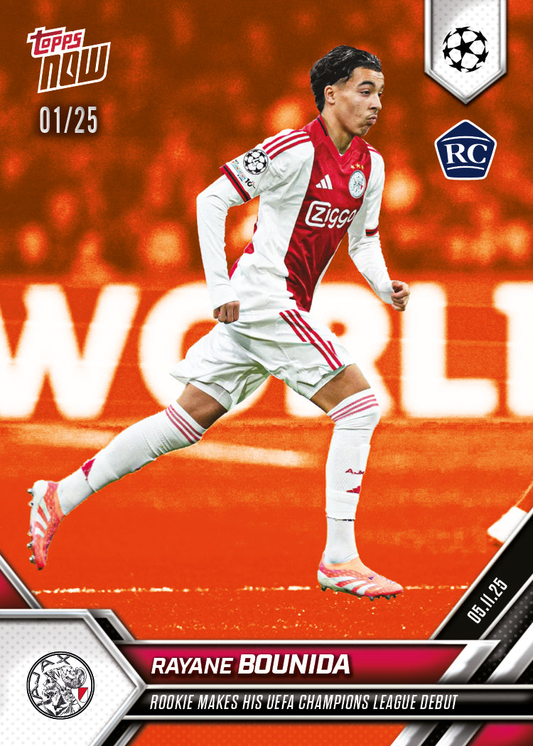Rayane Bounida - 2025-26 UCL Topps NOW - Card 50 - PR: 481 - Image 5