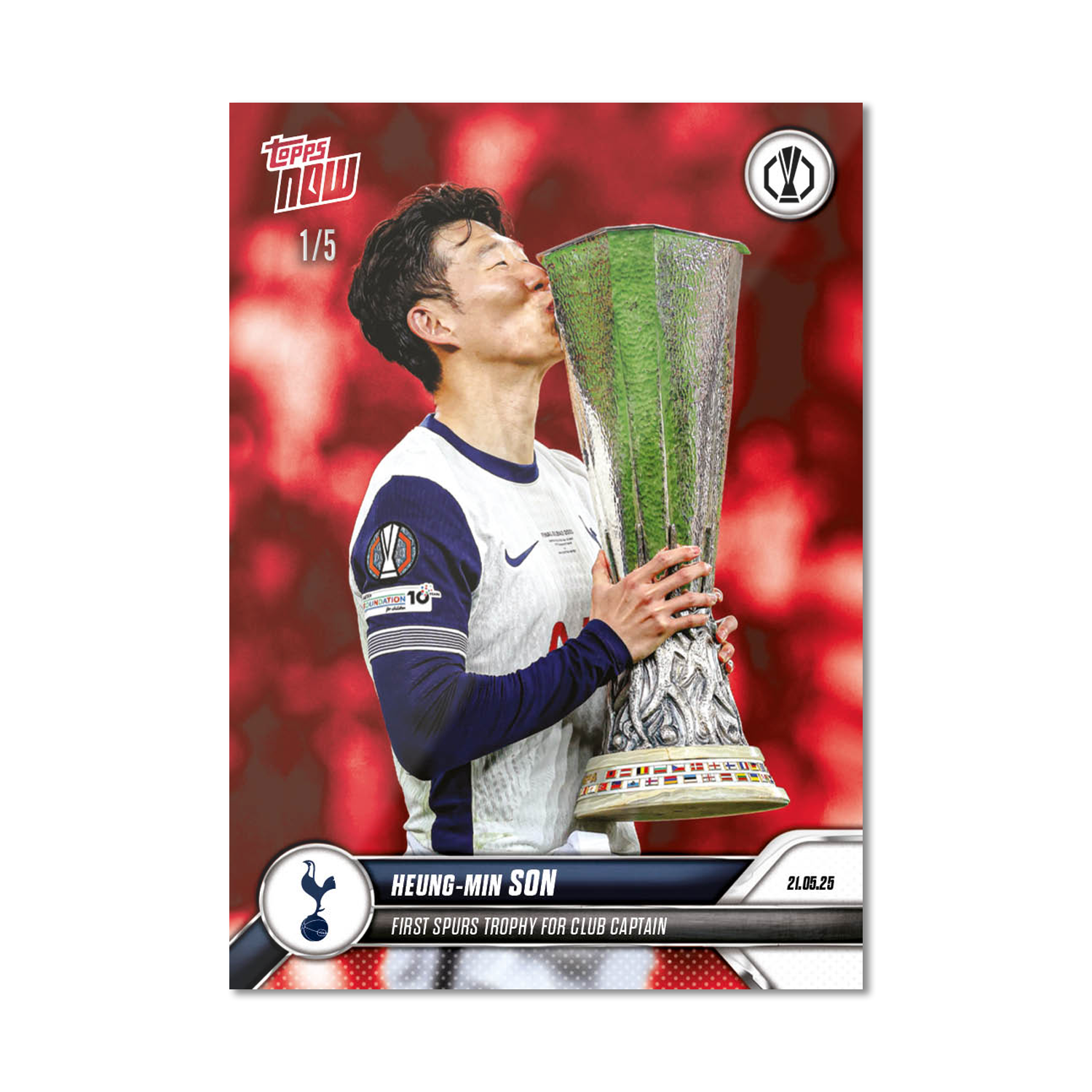 Heung-min Son - 2024-25 UEL Topps NOW Card 38 - PR: 6371 - Image 3