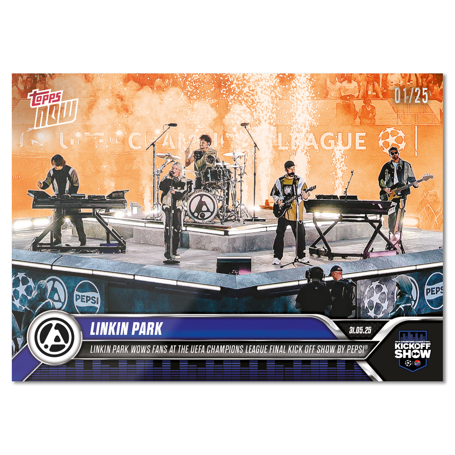 Linkin Park - 2024-25 UCL Topps NOW - Card 166 - PR: 5313 - Image 5
