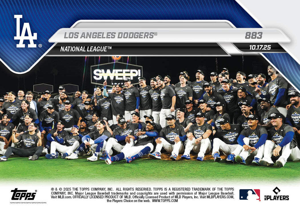 Los Angeles Dodgers - 2025 MLB Topps NOW - Card 883 - PR: 11376 - Image 2