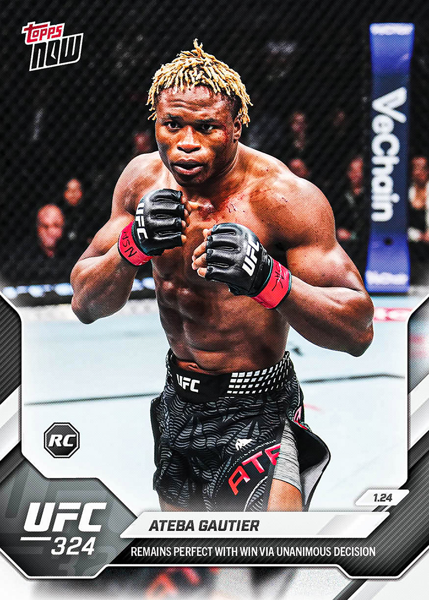 Ateba Gautier - 2026 UFC Topps NOW - Card 3 - PR: 1159