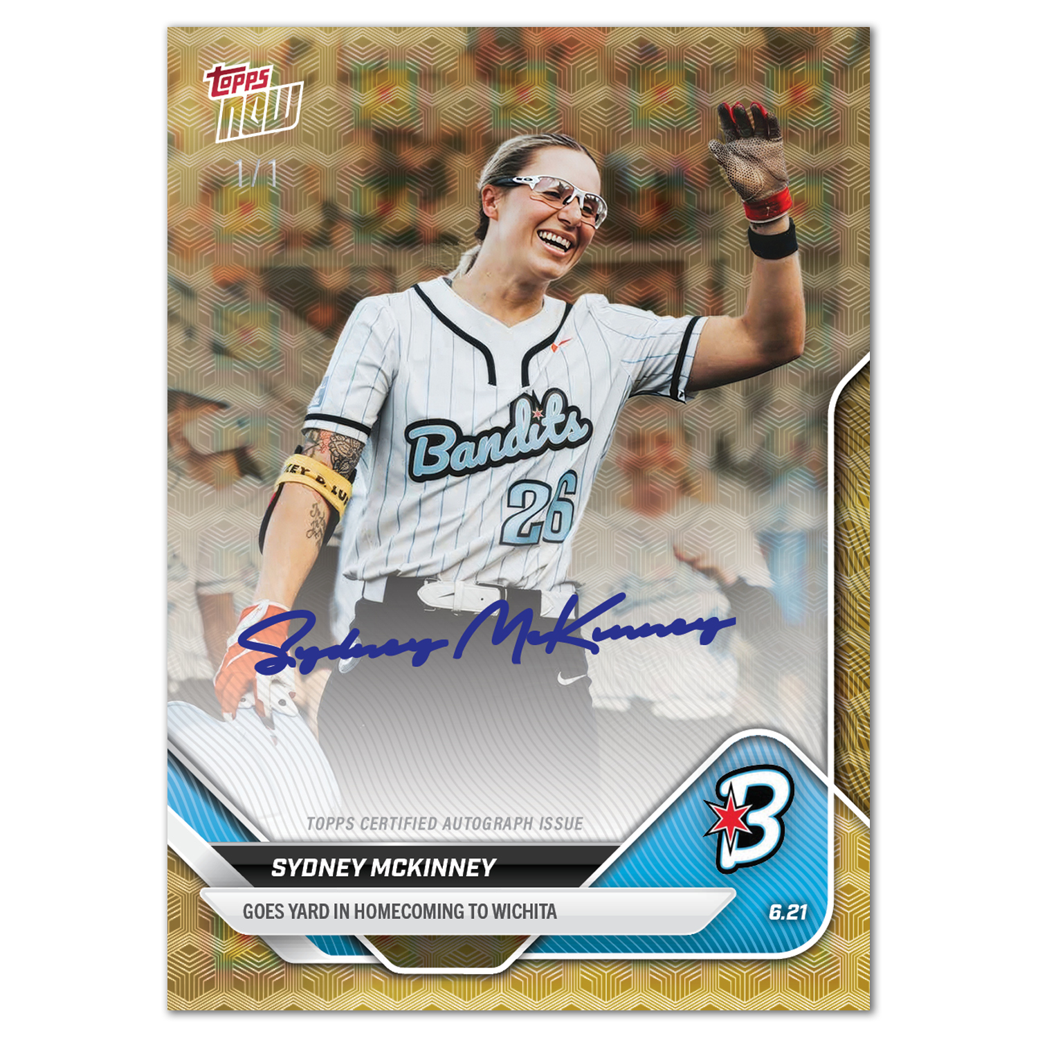 Sydney McKinney - 2025 AUSL Topps NOW - Card 11 - LOOK FOR AUTOS - PR: 722 - Image 2