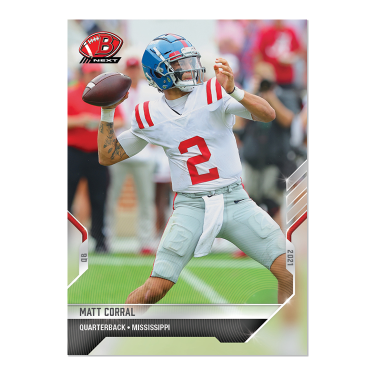 Alternative view of 2-Card Bundle - 2021 Bowman NEXT TOPPS NOW Football - Cards #5-6