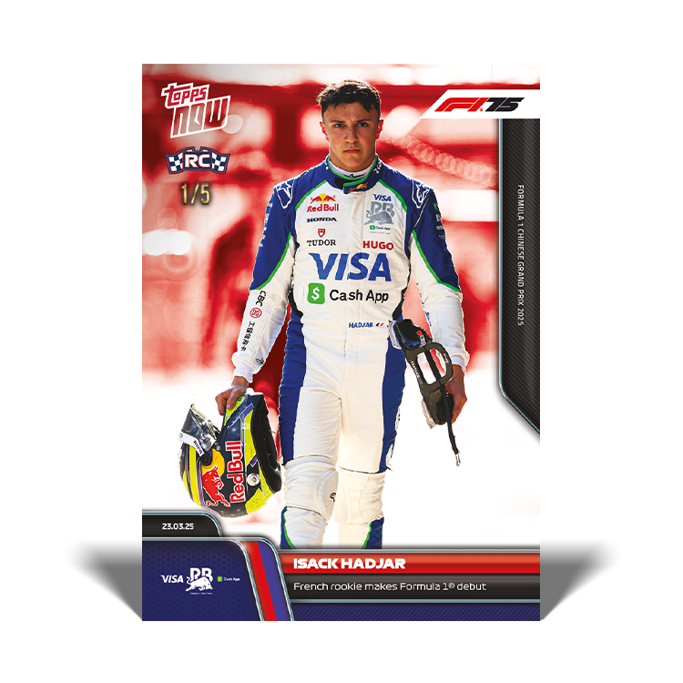 Isack Hadjar - 2025 Formula 1 Topps NOW Card 24 - PR: 853 - Image 4
