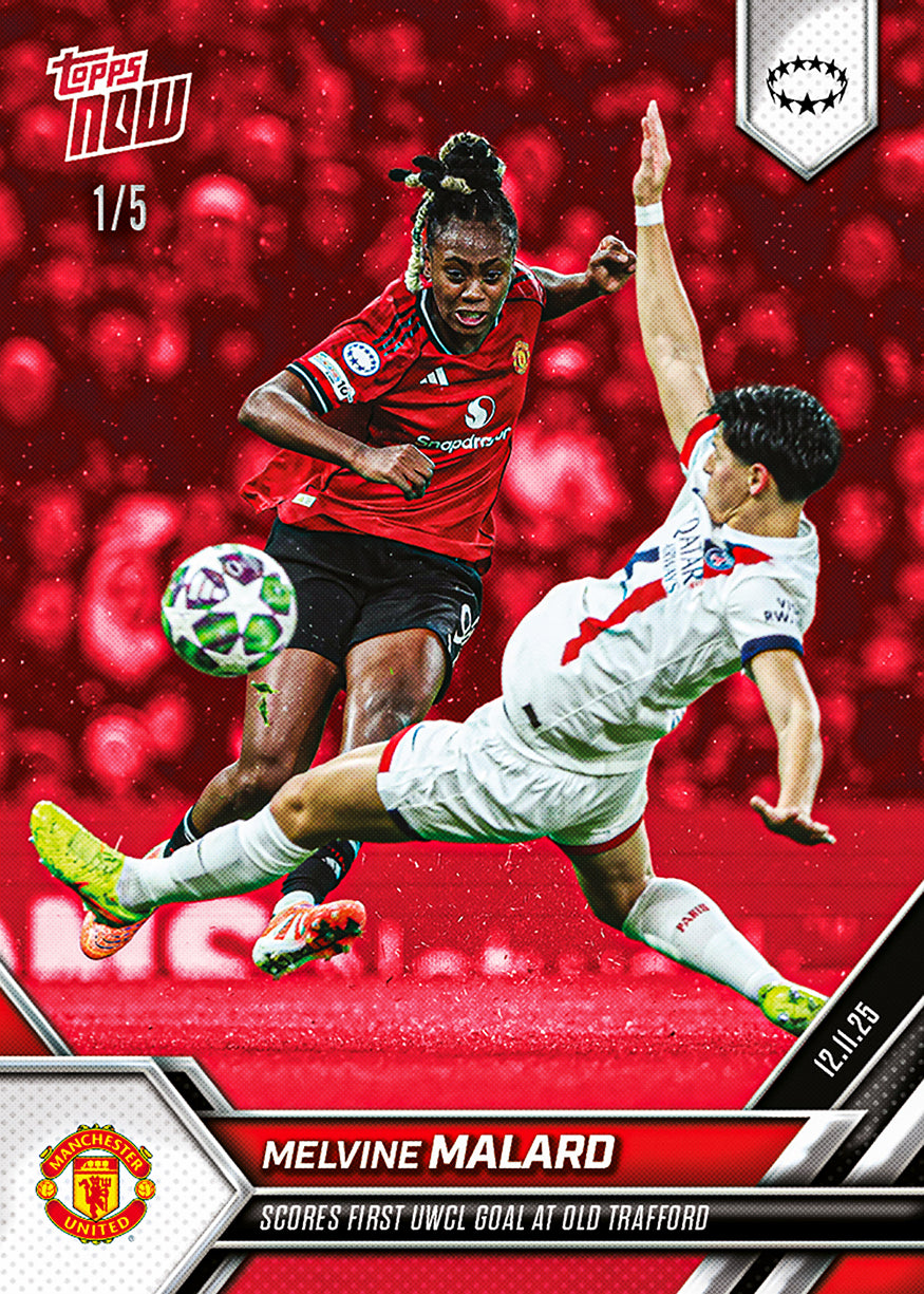 Melvine Malard - 2025-26 UWCL Topps NOW - Card 8 - PR: 231 - Image 3