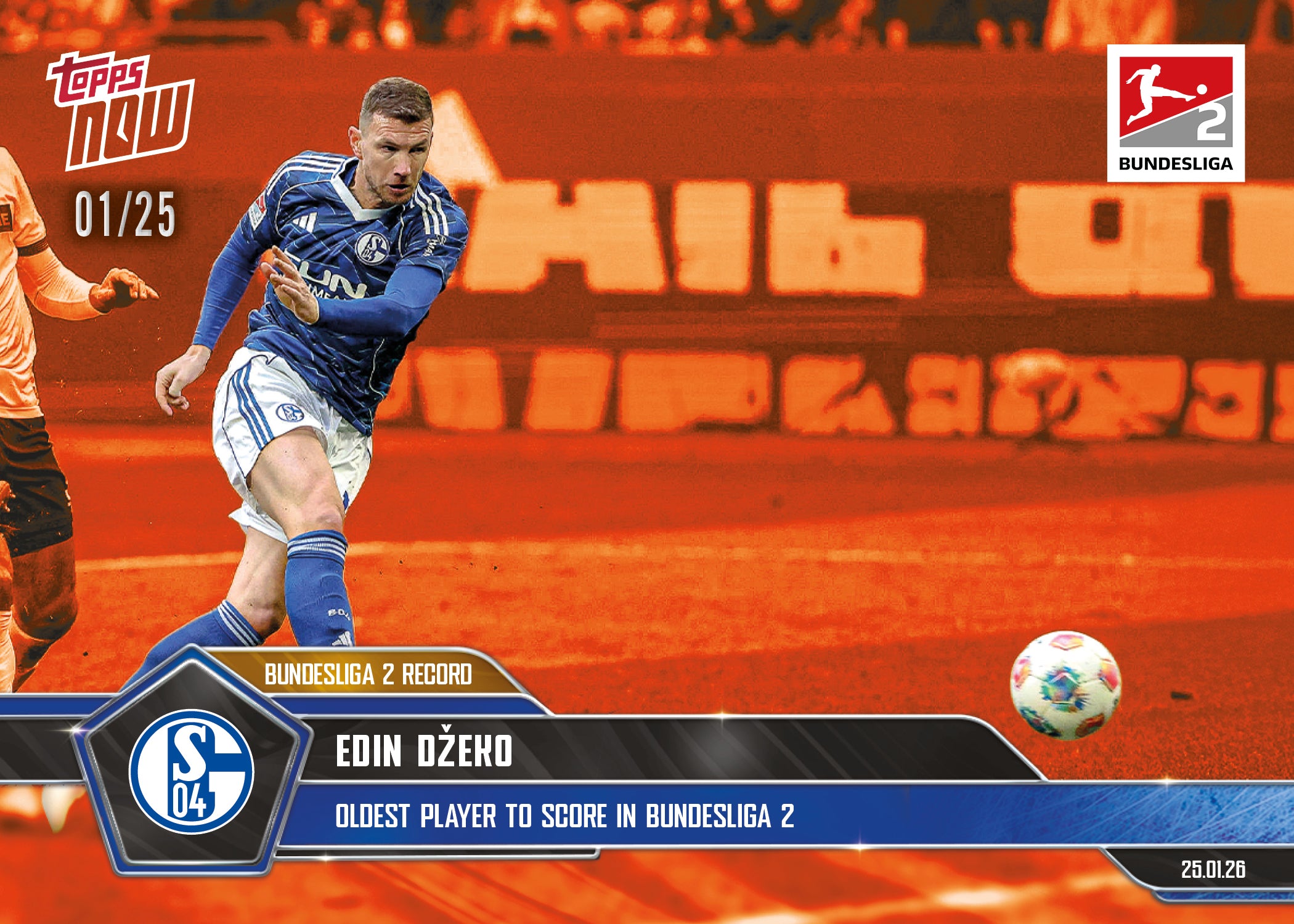 Edin Džeko - 2025-26 Bundesliga Topps NOW - Card 108 - PR: 1270 - Image 5