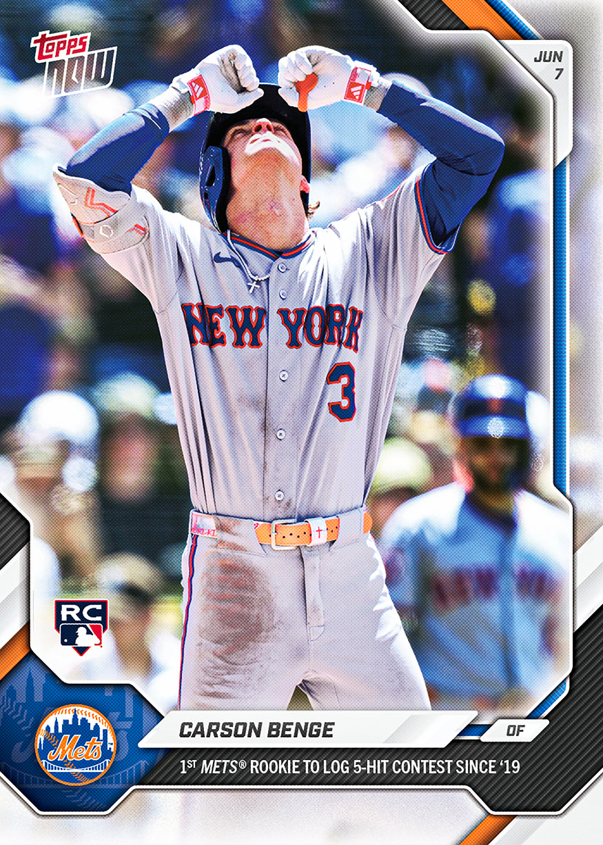 Carson Benge - 2026 MLB Topps NOW - Card 301 - PR: 1612