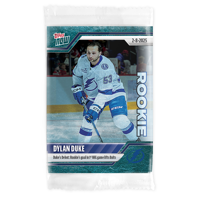 Dylan Duke - 2024-25 NHL Topps NOW - Sticker # 113 Pack - PR: 250 - Image 3
