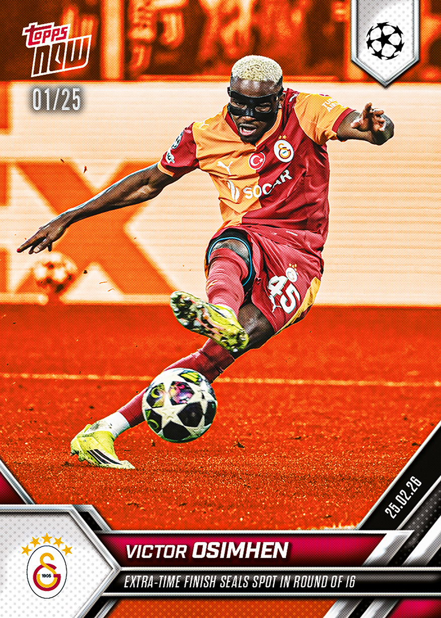 Victor Osimhen - 2025-26 UCL Topps NOW - Card 99 - PR: 1203 - Image 5