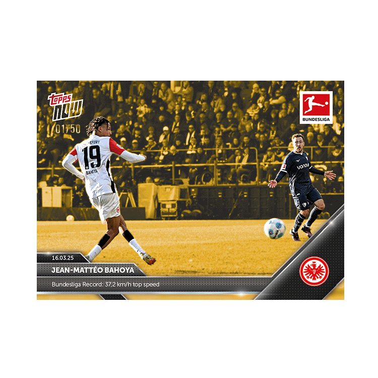 Jean-Mattéo Bahoya - 2024-25 Bundesliga Topps NOW Card 148 - PR: 158 - Image 7