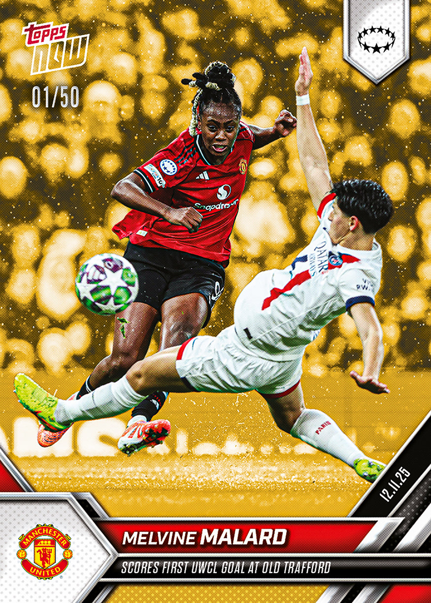Melvine Malard - 2025-26 UWCL Topps NOW - Card 8 - PR: 231 - Image 6