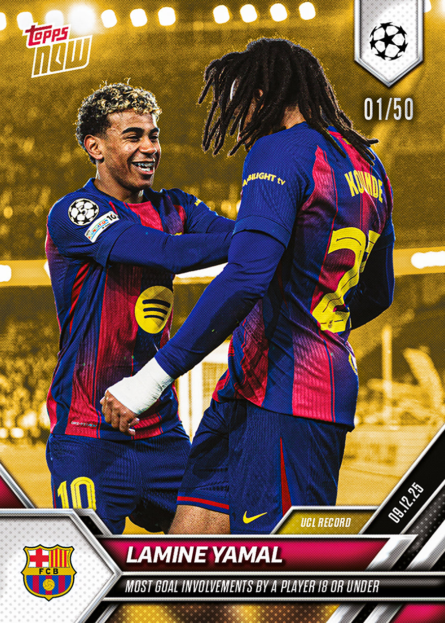 Lamine Yamal - 2025-26 UCL Topps NOW - Card 65 - PR: 3773 - Image 6