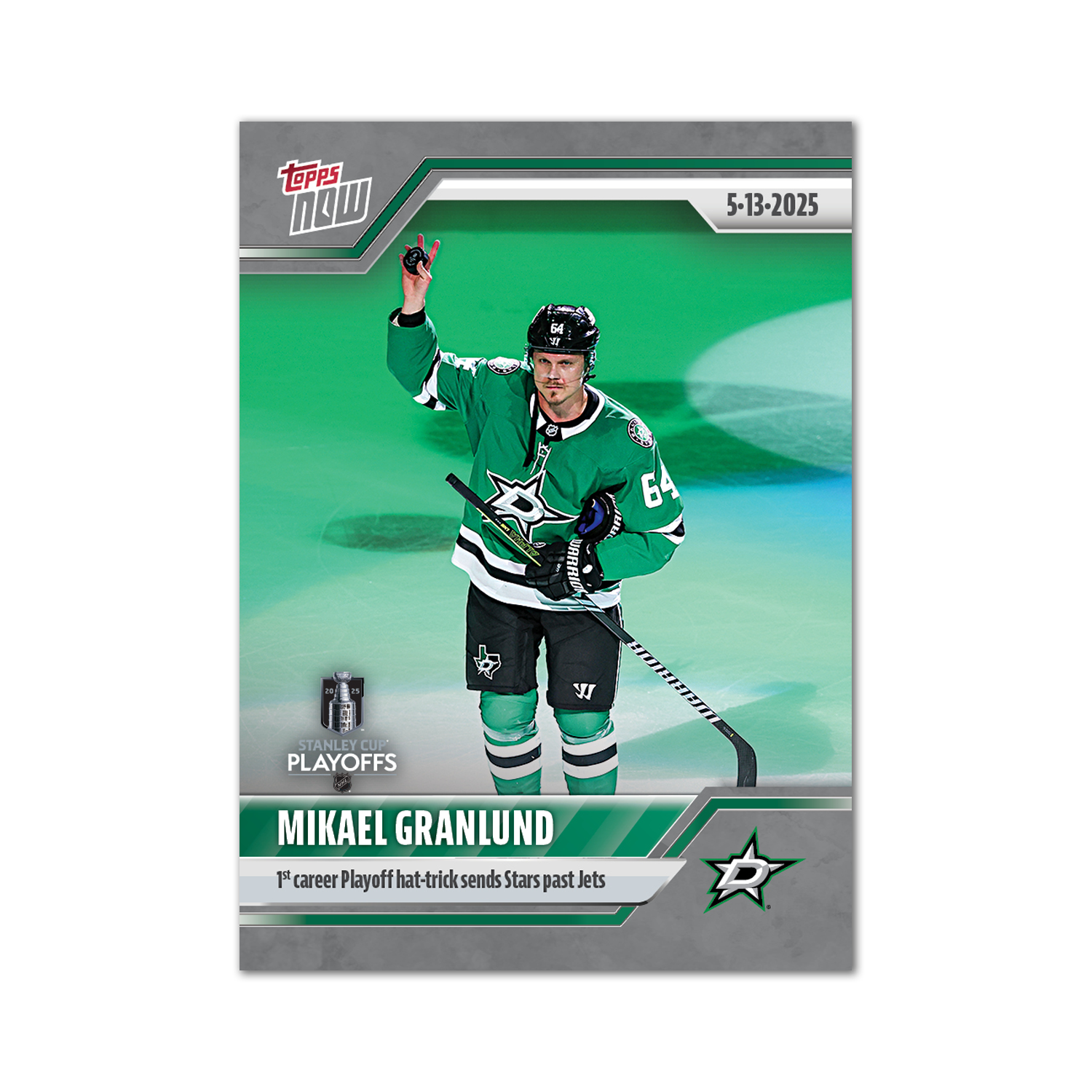 Mikael Granlund - 2024-25 NHL Topps NOW - Sticker # 182 Pack - PR: 165