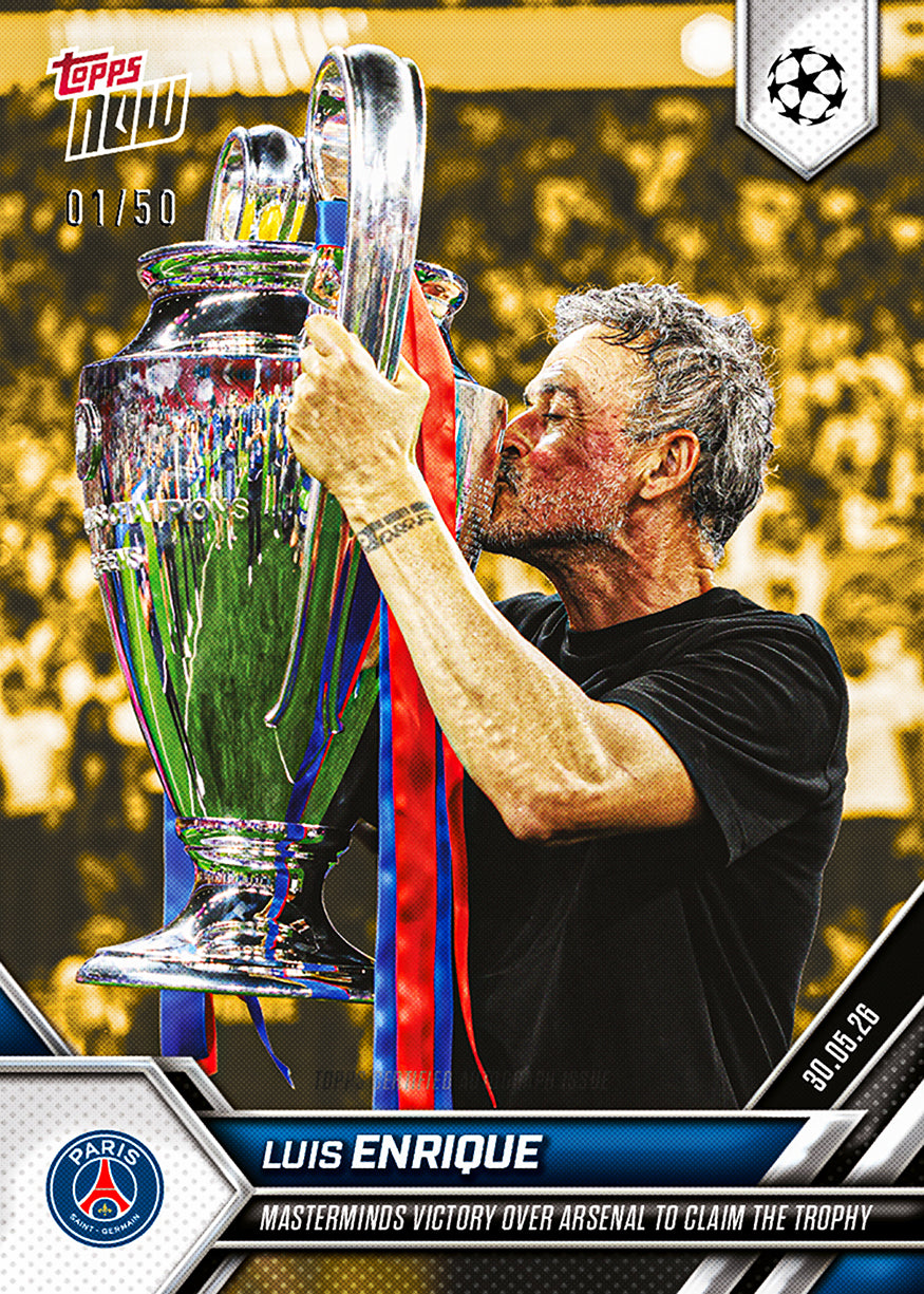 Luis Enrique - 2025-26 UCL Topps NOW - Card 139 - PR: 2130 - Image 8