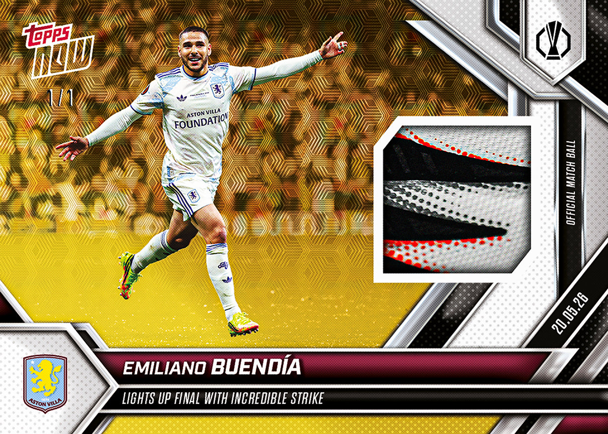 Emiliano Buendía - 2025-26 UEL Topps NOW - Card 34 - PR: 602 - Image 2
