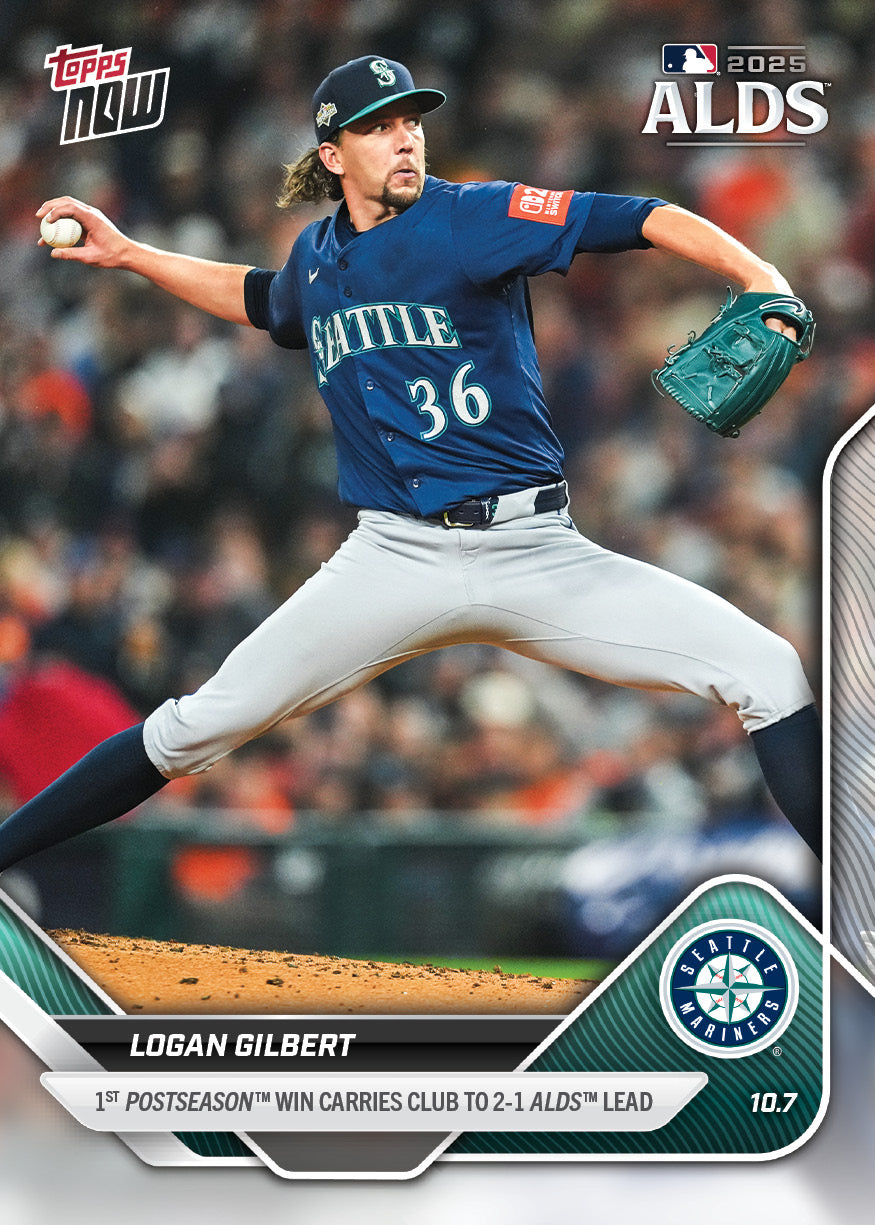 Logan Gilbert - 2025 MLB Topps NOW - Card 837 - PR: 762