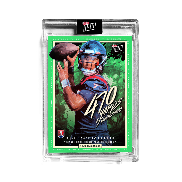 CJ Stroud - 2023 TOPPS NOW Football Card CJ1 - PR: 13854 - Image 3