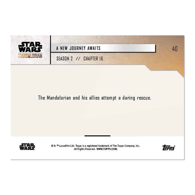 2020 Star Wars: The Mandalorian TOPPS NOW 5-Card Pack - S2 : Chapter 16 - Print Run: 2172 - Image 7