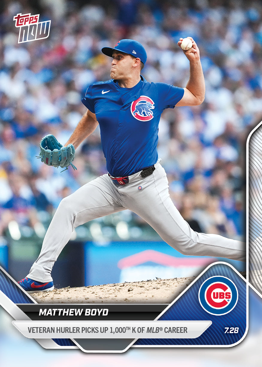 Matthew Boyd - 2025 MLB Topps NOW - Card 482 - PR: 487