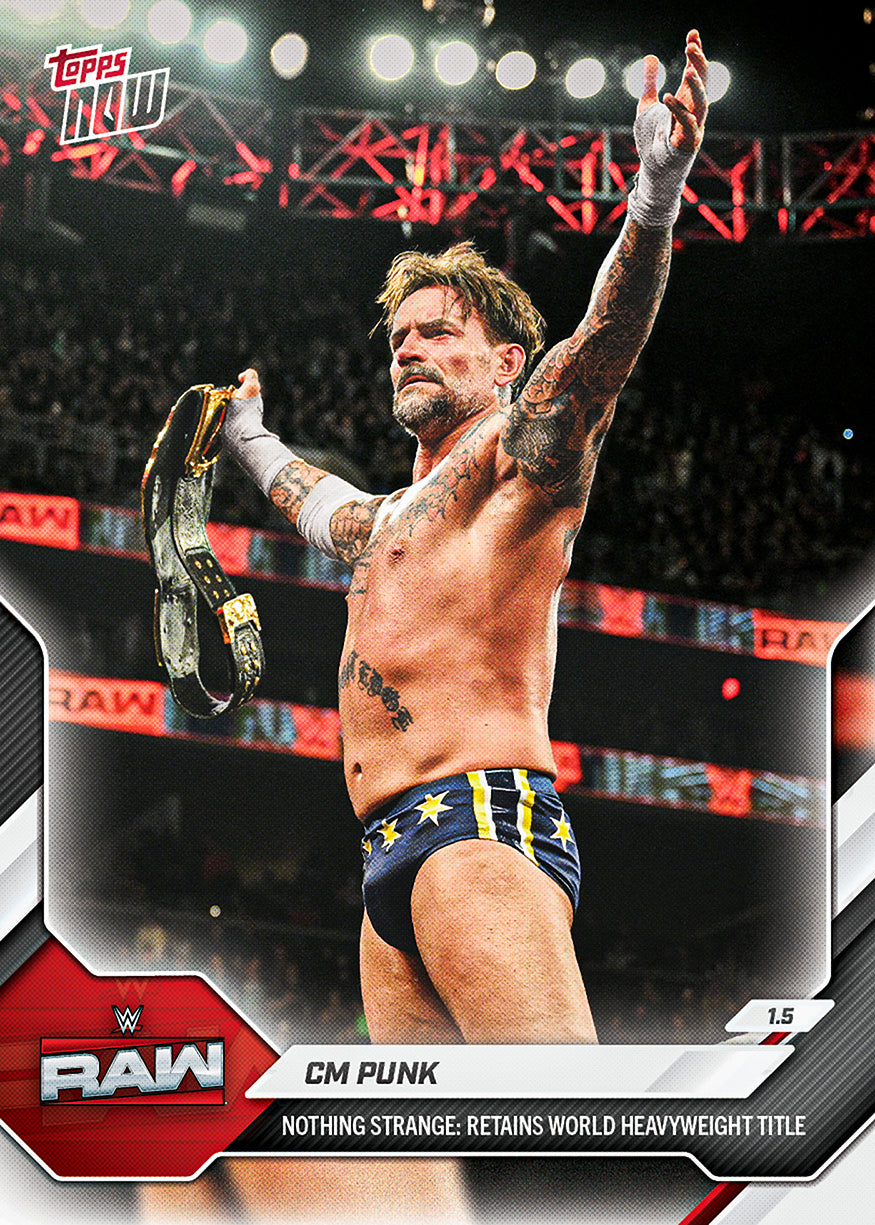 CM Punk - 2026 WWE Topps NOW - Card 6 - PR: 1767