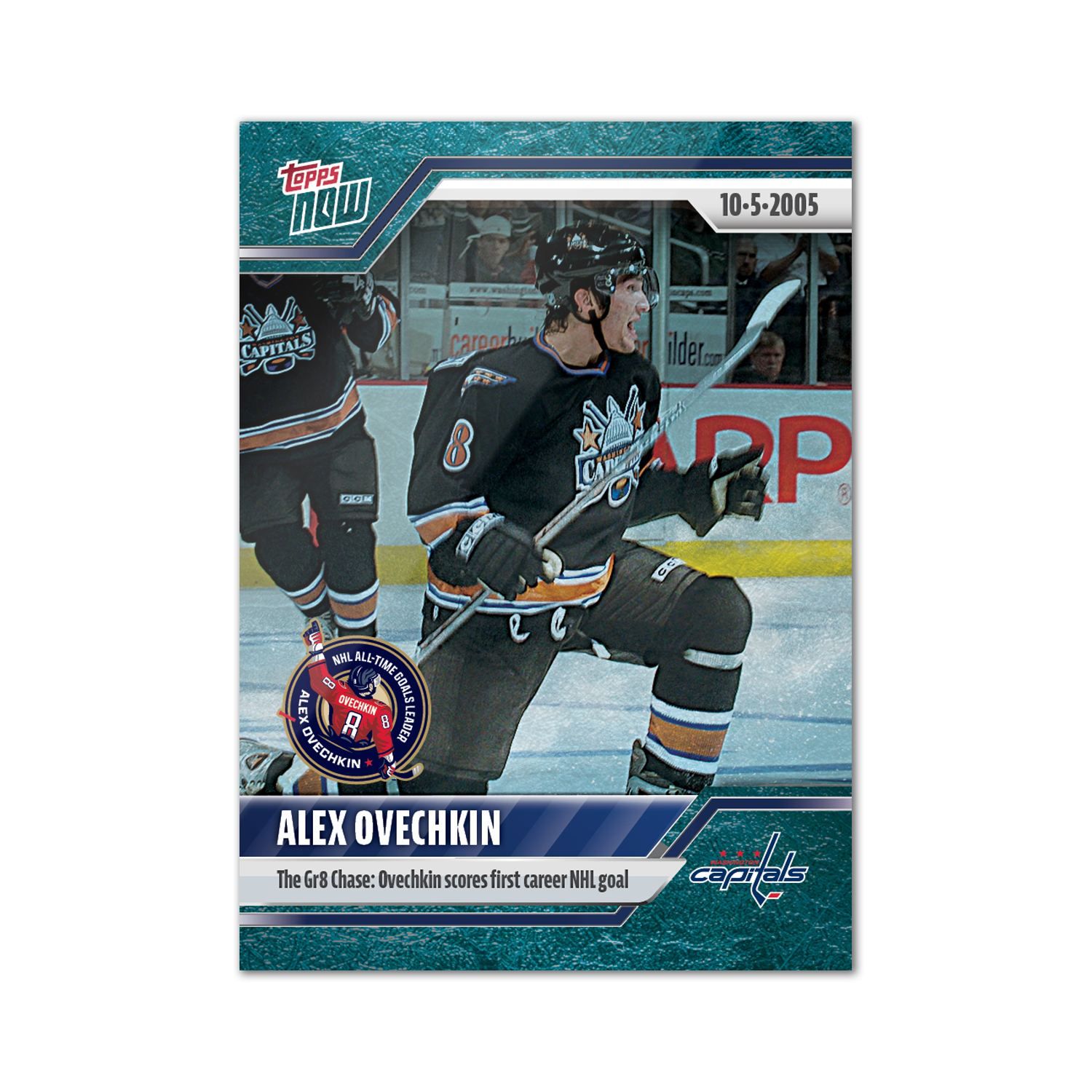 Alex Ovechkin - 2024-25 NHL Topps NOW - 895th Goal 10-Sticker Set - PR: 3925 - Image 4