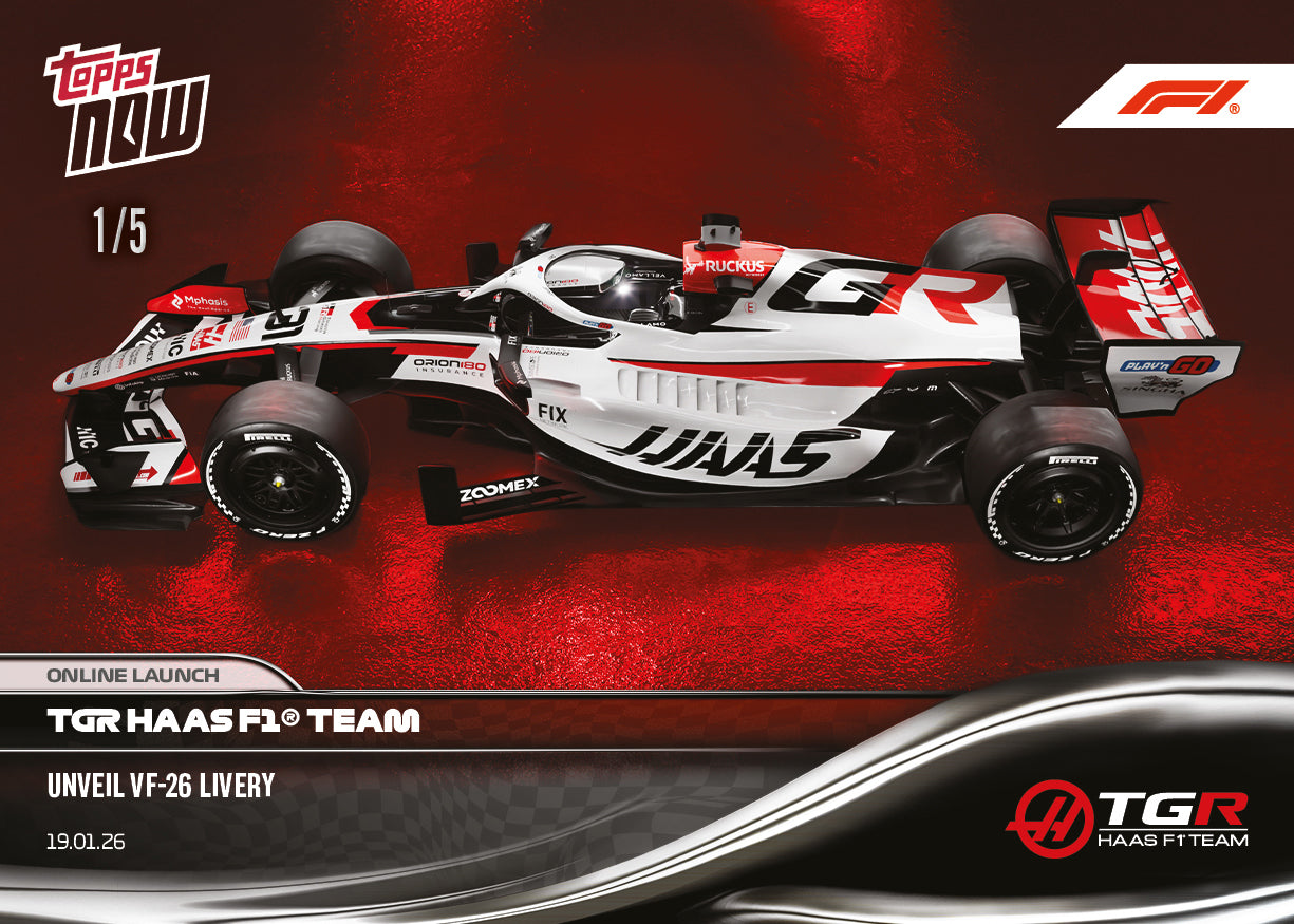 MoneyGram Haas F1 Team - 2026 Formula 1 Topps NOW - Card 6 - PR: 1411 - Image 4