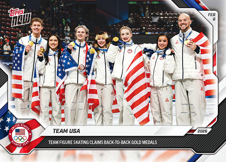 Team USA - 2026 Olympics Topps NOW - Card 4 - PR: 1295