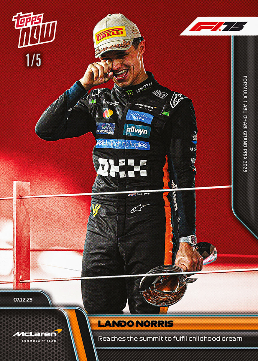 Lando Norris - 2025 Formula 1 Topps NOW - Card 87 - PR: 6698 - Image 3