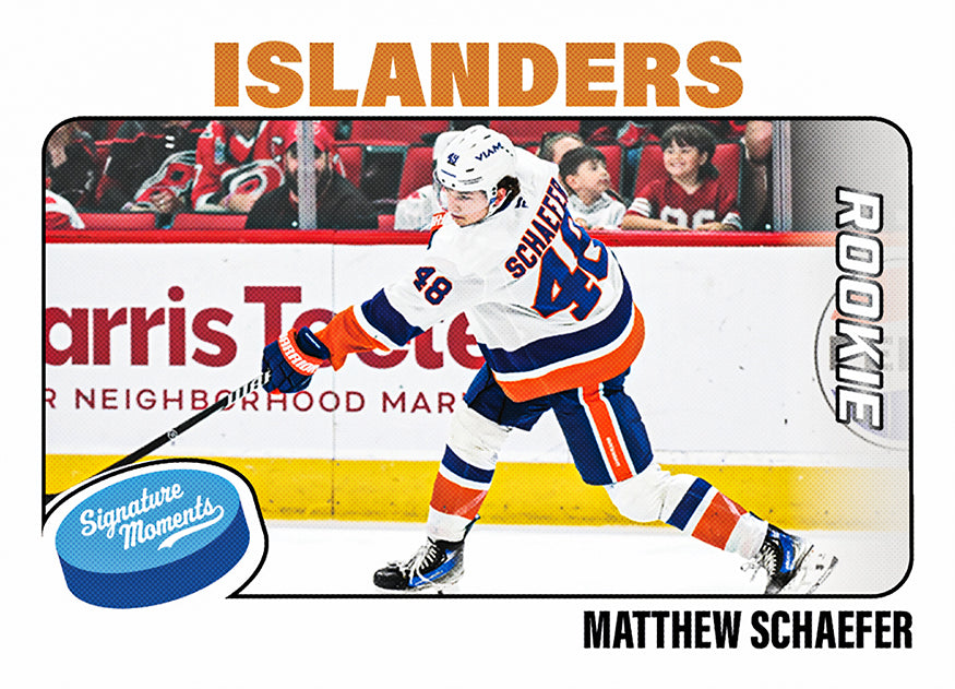 Matthew Schaefer - 2025-26 NHL Topps NOW - Sticker # 142 Pack - PR: 1705 - Image 2