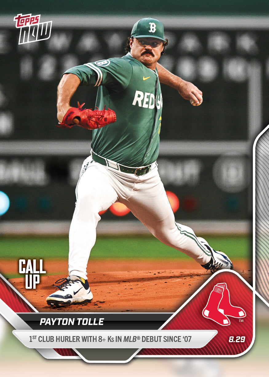 Payton Tolle - 2025 MLB Topps NOW - Card 626 - PR: 4205