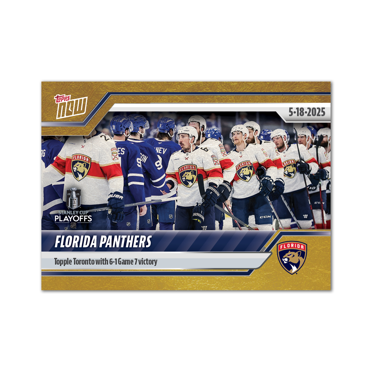 Florida Panthers - 2024-25 NHL Topps NOW - Sticker # 188 Pack - PR: 180 - Image 2