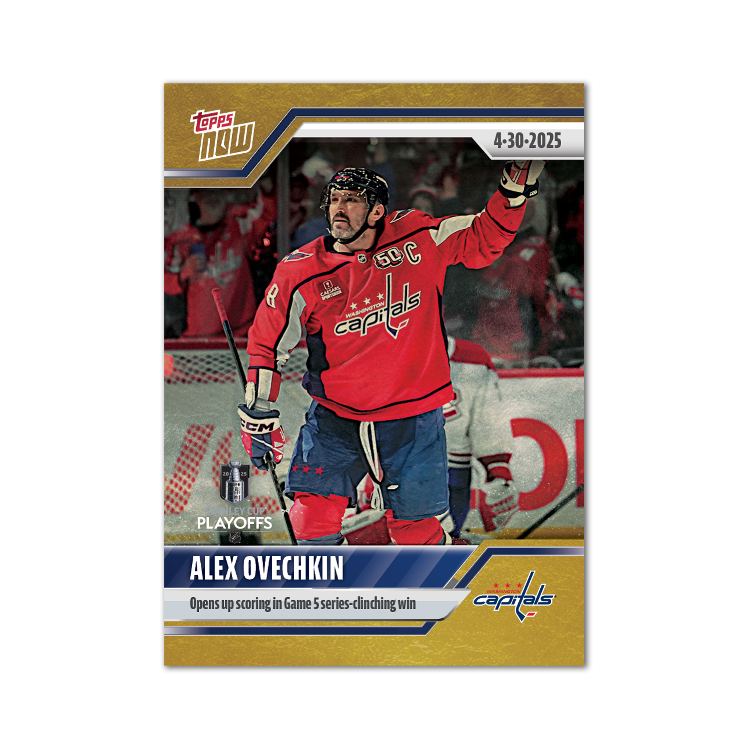 Alex Ovechkin - 2024-25 NHL Topps NOW - Sticker # 173 Pack - PR: 560 - Image 2