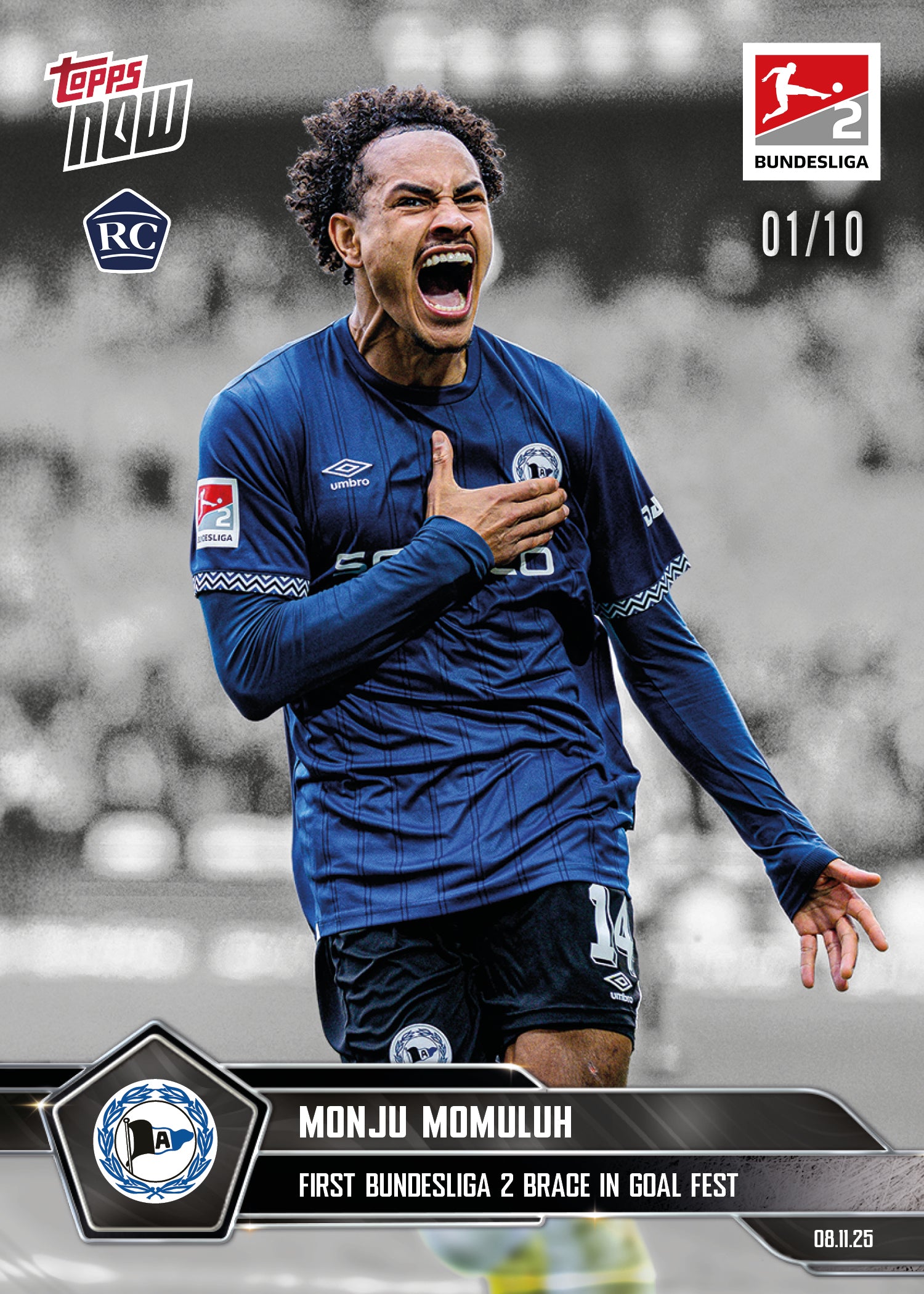 Monju Momulu - 2025-26 Bundesliga Topps NOW - Card 60 - PR: 290 - Image 4