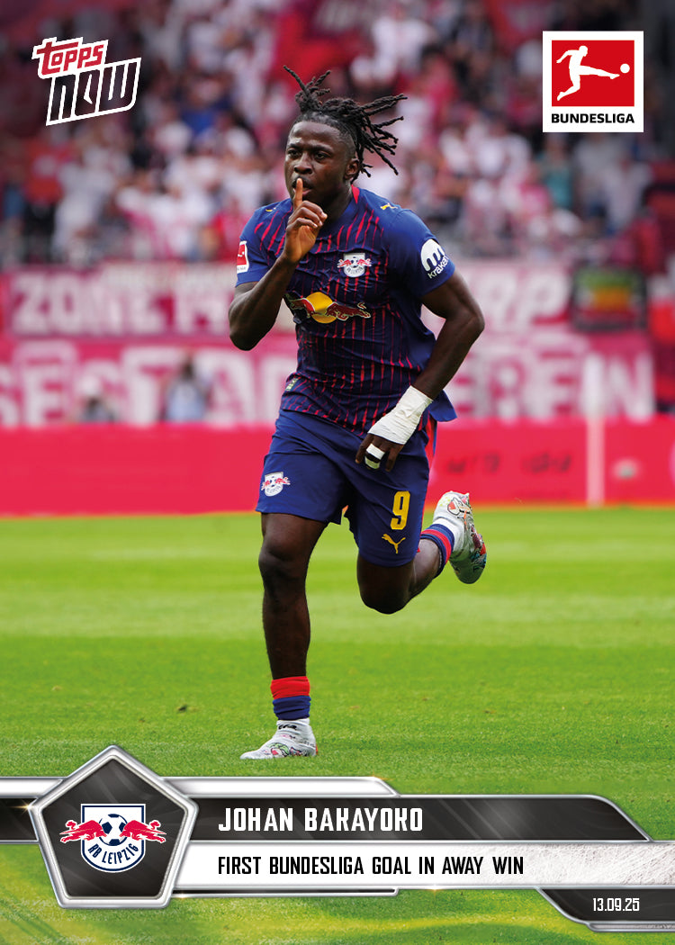 Johan Bakayoko - 2025-26 Bundesliga Topps NOW - Card 18 - PR: 126