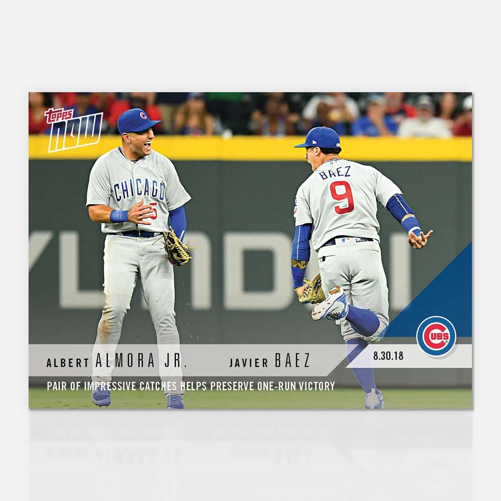 Javier Baez - 08/30/2018 TOPPS NOW Card 665 - Print Run: 377