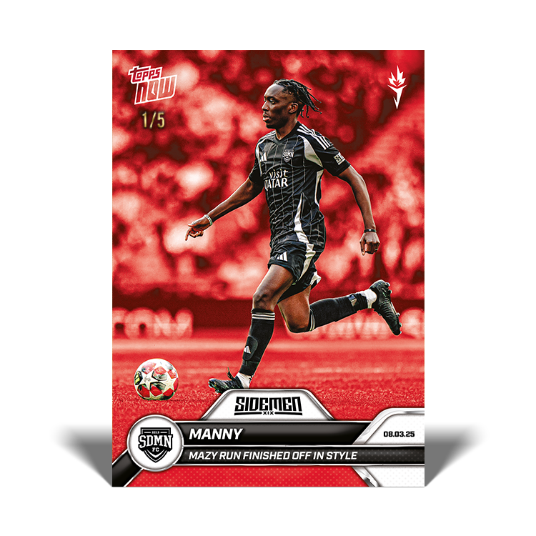 Manny - 2025 Sidemen Charity Match Topps NOW Card 4 - PR: 73 - Image 3
