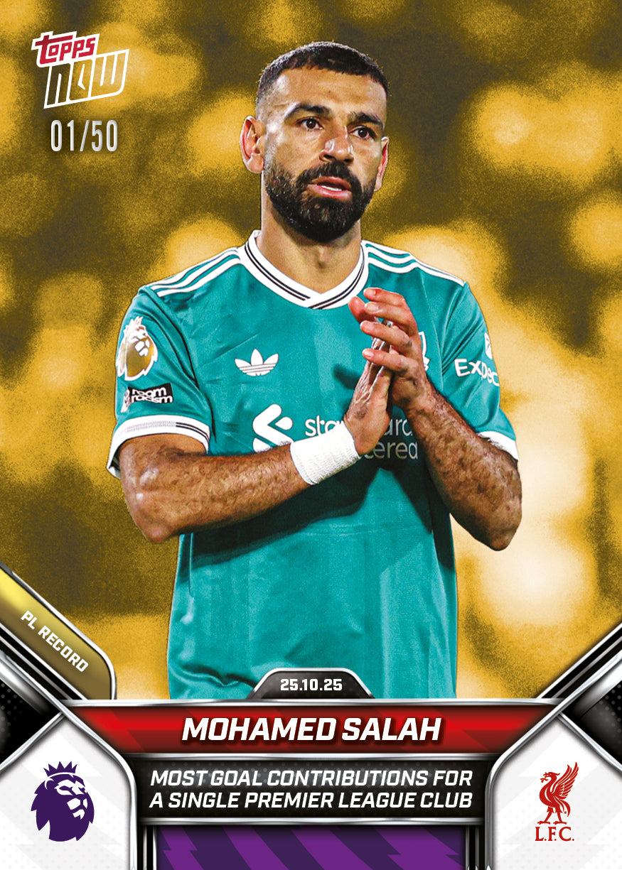 Mohamed Salah - 2025-26 Premier League Topps NOW - Card 41 - PR: 1025 - Image 6