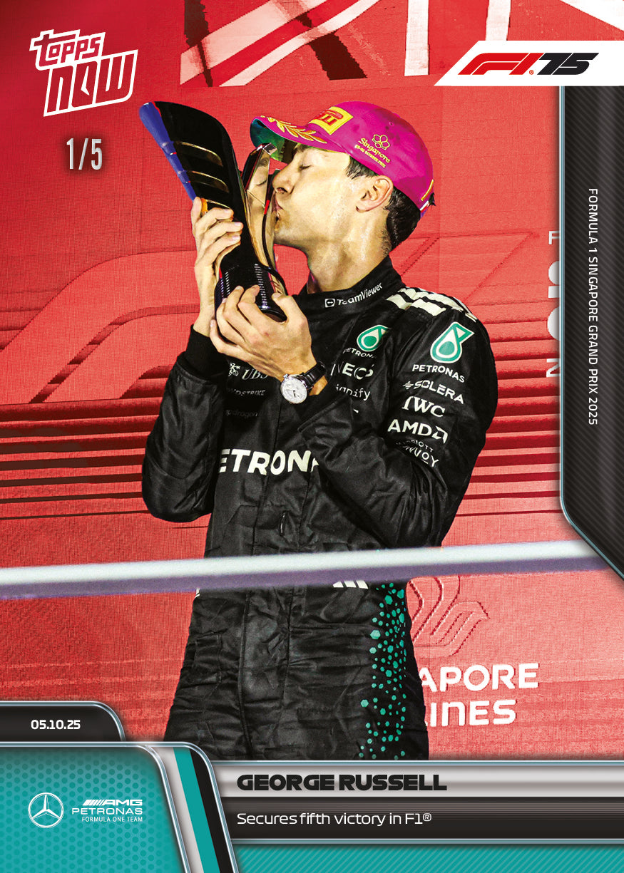 George Russell - 2025 Formula 1 Topps NOW - Card 67 - PR: 2978 - Image 3