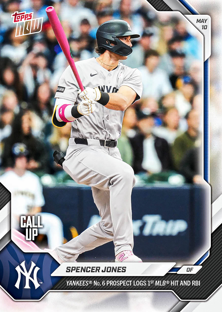 Spencer Jones - 2026 MLB Topps NOW - Card 186 - PR: 6039
